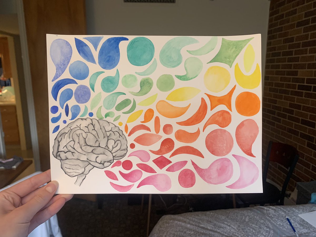 Even a brain suffering from memory loss has the ability to be creative &amp; produce art! Created this for “Narratives of Aging” humanities course led by <a href="/drgdanielgeorge/">Daniel George</a> <a href="/TimeSlipsCreate/">TimeSlips Creative Care</a> #MedTwitter