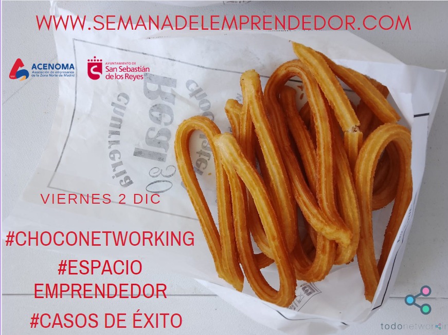 ACENOMA's tweet photo. El viernes tenemos el tradicional #choconetworking con @TodoNetworking y los casos de #exito de #emprendimiento en #Sanse. Apúntate en https://t.co/Fk2fCrdU7c https://t.co/HwSnfyHqdj