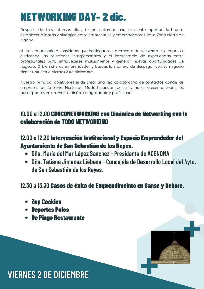 ACENOMA's tweet photo. El viernes tenemos el tradicional #choconetworking con @TodoNetworking y los casos de #exito de #emprendimiento en #Sanse. Apúntate en https://t.co/Fk2fCrdU7c https://t.co/HwSnfyHqdj