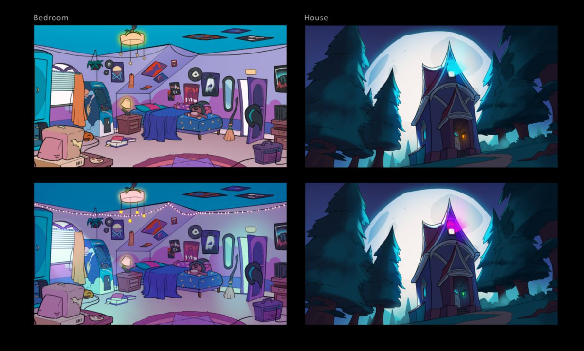 snapfingerclick's tweet photo. Hey, it's #WishlistWednesday already! 🔥
Check out this behind the scenes concept art ✏ and the WIP 3D versions of B's house and bedroom in our upcoming puzzle party game #Befuddle!
👉Steam Page Wishlisting: https://t.co/cEaoDDf1LV
#madewithunity #indiedev #gamedev #steam https://t.co/fVpgdeL6kq