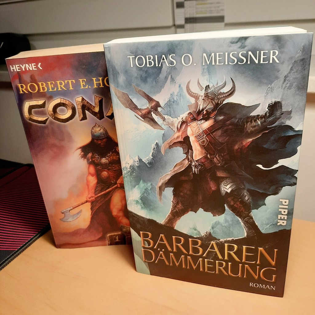 Kam heut bei mir an. 🤩 "Barbarendämmerung" ist eine Hommage an Conan, den Barbaren. 📚 Tobias O. Meißner huldigt literarisch den großartigen Robert E. Howard. 😀 Musste ich einfach haben. 📚 #pnpde #Autorenleben <a href="/PiperFantasy/">Piper Fantasy</a>