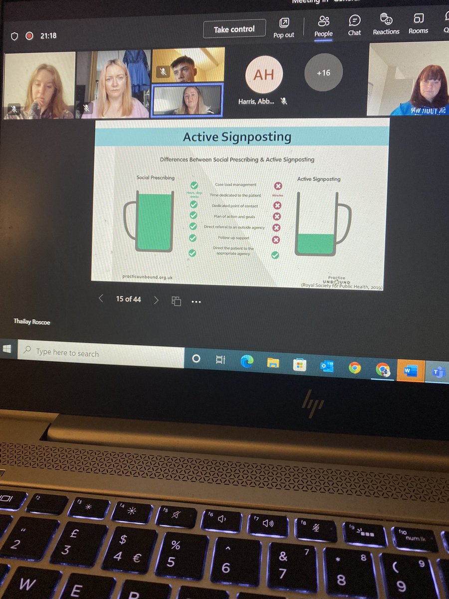 SHURadiotherapy's tweet photo. So great to have @rad_ucational presenting on #socialprescribing this evening to @SHUAHP_Students. The webinar has been recorded for anyone who wishes to watch it at another time. #bystudentsforstudents #publichealth #ExtraCurricular @sheffhallamuni https://t.co/VHHlvN9nbs