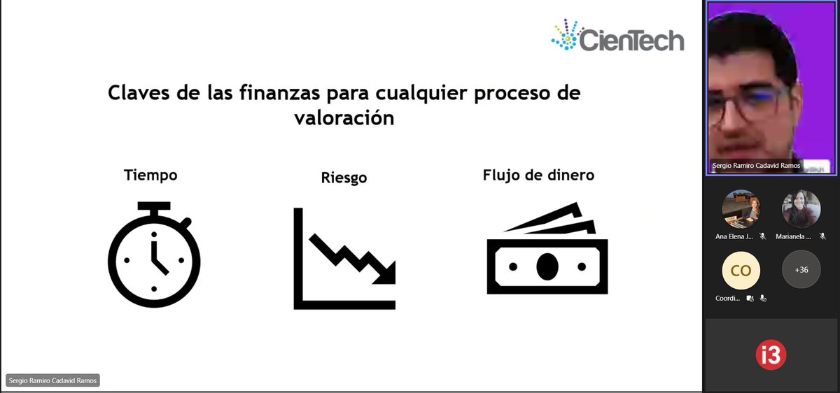 i3lab ESPOL (@i3labespol) on Twitter photo #i3week | <a href="/srcadavidcali/">Sergio Cadavid</a> menciona las claves para el proceso de valoración financiera y la importancia de identificar la oportunidad de comercialización y transferencia de la tecnología.
#JuntosCreamosValor
#i3week2022
#PI #TT #i3week | <a href="/srcadavidcali/">Sergio Cadavid</a> menciona las claves para el proceso de valoración financiera y la importancia de identificar la oportunidad de comercialización y transferencia de la tecnología.
#JuntosCreamosValor
#i3week2022
#PI #TT
