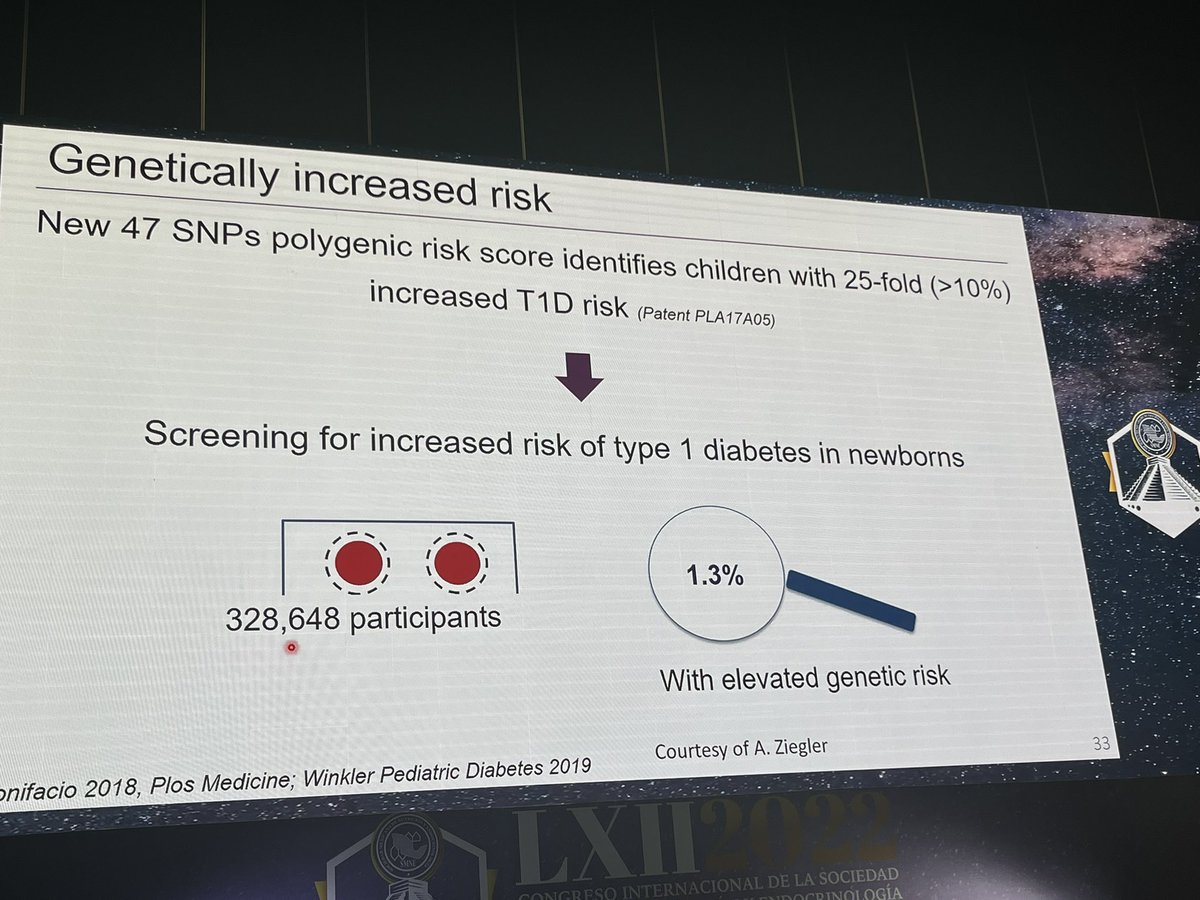 YepezDra's tweet photo. Si pudiéramos proteger a la célula beta, y generar tolerancia inmunológica en personas con riesgo… pero… cómo identificar a quien tiene riesgo de #T1D? Que anticuerpos medimos? Cada cuándo? Que estudios genéticos pedimos? 
Dra Mathieu en #SMNE2022 https://t.co/iVeVY8fxCj