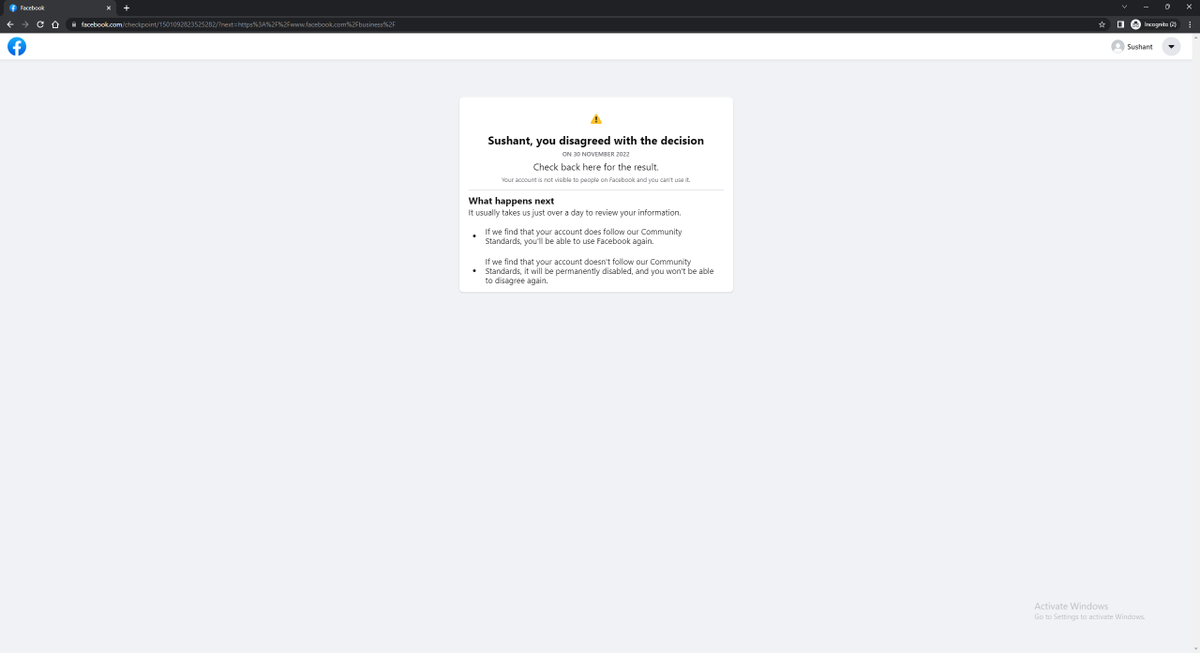 puncopter's tweet photo. Tried to make an account to promote my business Apparently doing that is suspicious to facebook AI @MetaforBusiness  Is this standard onboarding process ? https://t.co/GaPFlctWjb