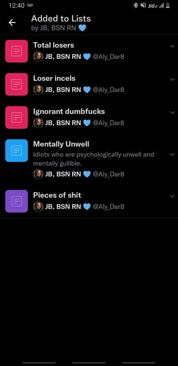 Blanksntime's tweet image. I made the lists