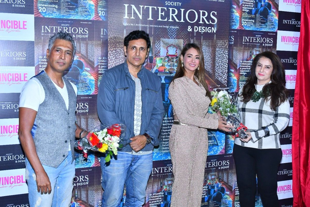 The cover unveiling of Society Interiors & Design magazine's November issue was a grand affair. The event was attended by many architects & designers like Hasmukh Shah, Lalita Tharani & Mujib Ahmed, Ajit Gupte & many more! Read the Nov issue: societyinteriorsdesign.com/november-2022/