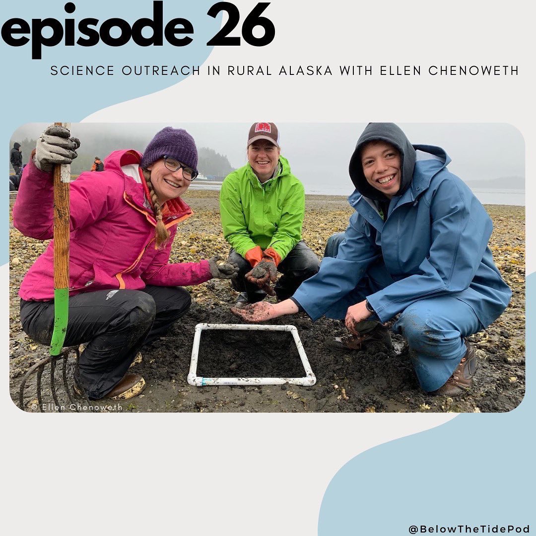 belowthetidepod's tweet photo. Ep 26 - Science Outreach with @HungryHumpbacks is out! Ellen gives us insight into the program that she runs called Rural Alaska Students in One-Health Research (RASOR) within indigenous communities in rural Alaska. You can listen now: https://t.co/JmmbLfej9i 🐋
#SciComm https://t.co/3KKVM3libN