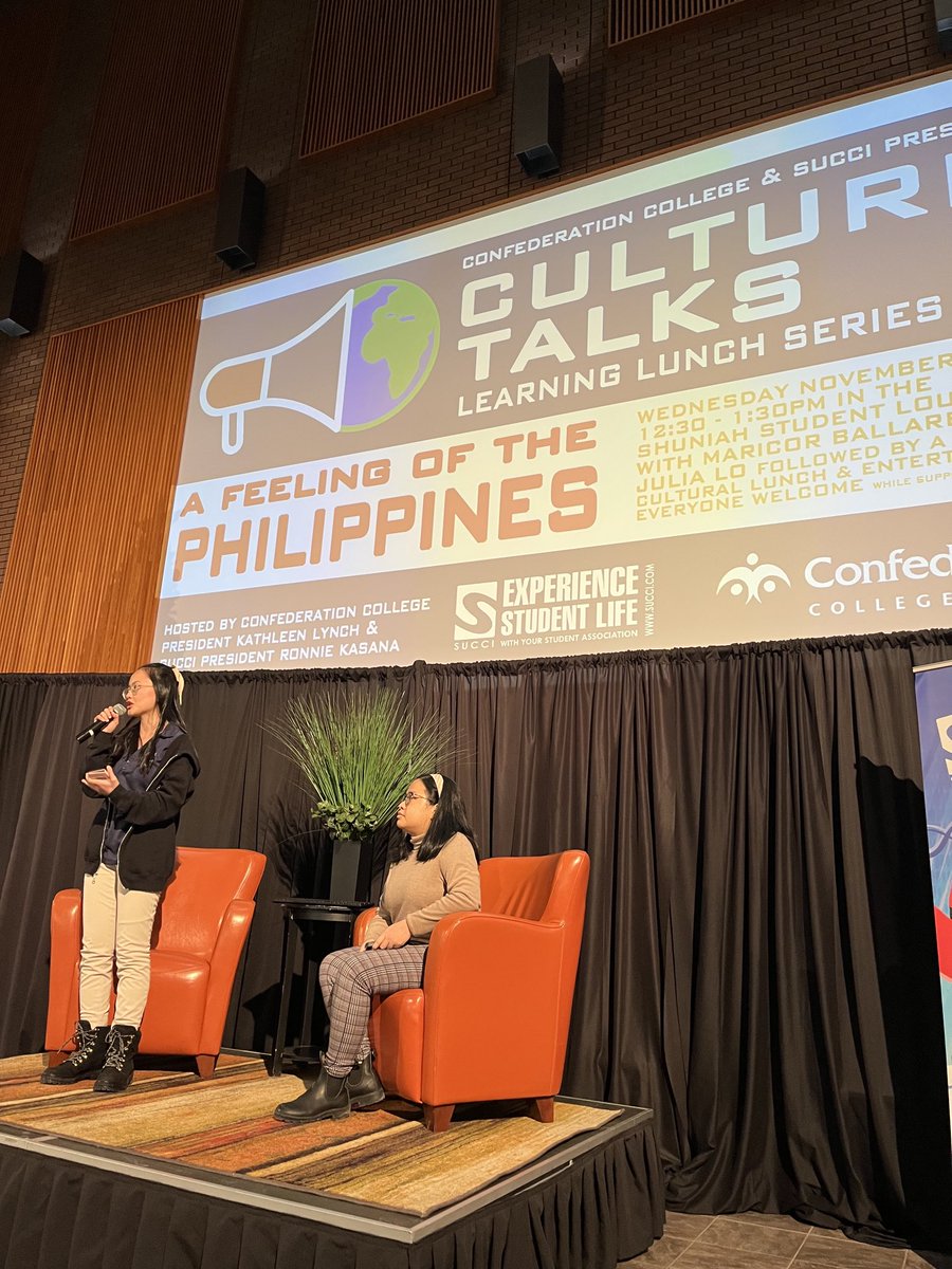 ConfedPresident's tweet photo. Enjoying our 3rd Culture Talks this semester - the Philippines- a way to share information and understanding of different cultures on our campuses https://t.co/D7guzzF9fU