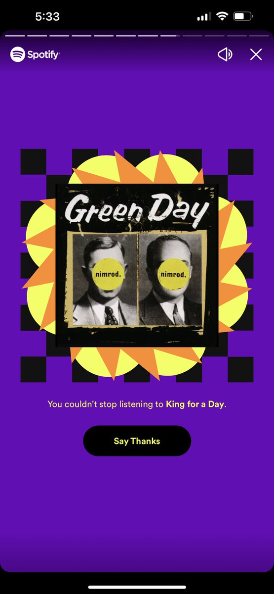 xMeggAlice's tweet photo. Well duh ♥️ @GreenDay #KingforaDay #SpotifyWrapped https://t.co/dy3Brw6Y0S