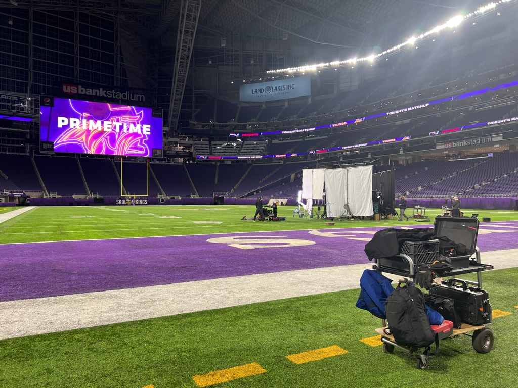 SynergyFilms's tweet photo. Behind the scenes with our team and @NBCSports for the production of their 2022 Thanksgiving Open! https://t.co/ArqYhAOQgL