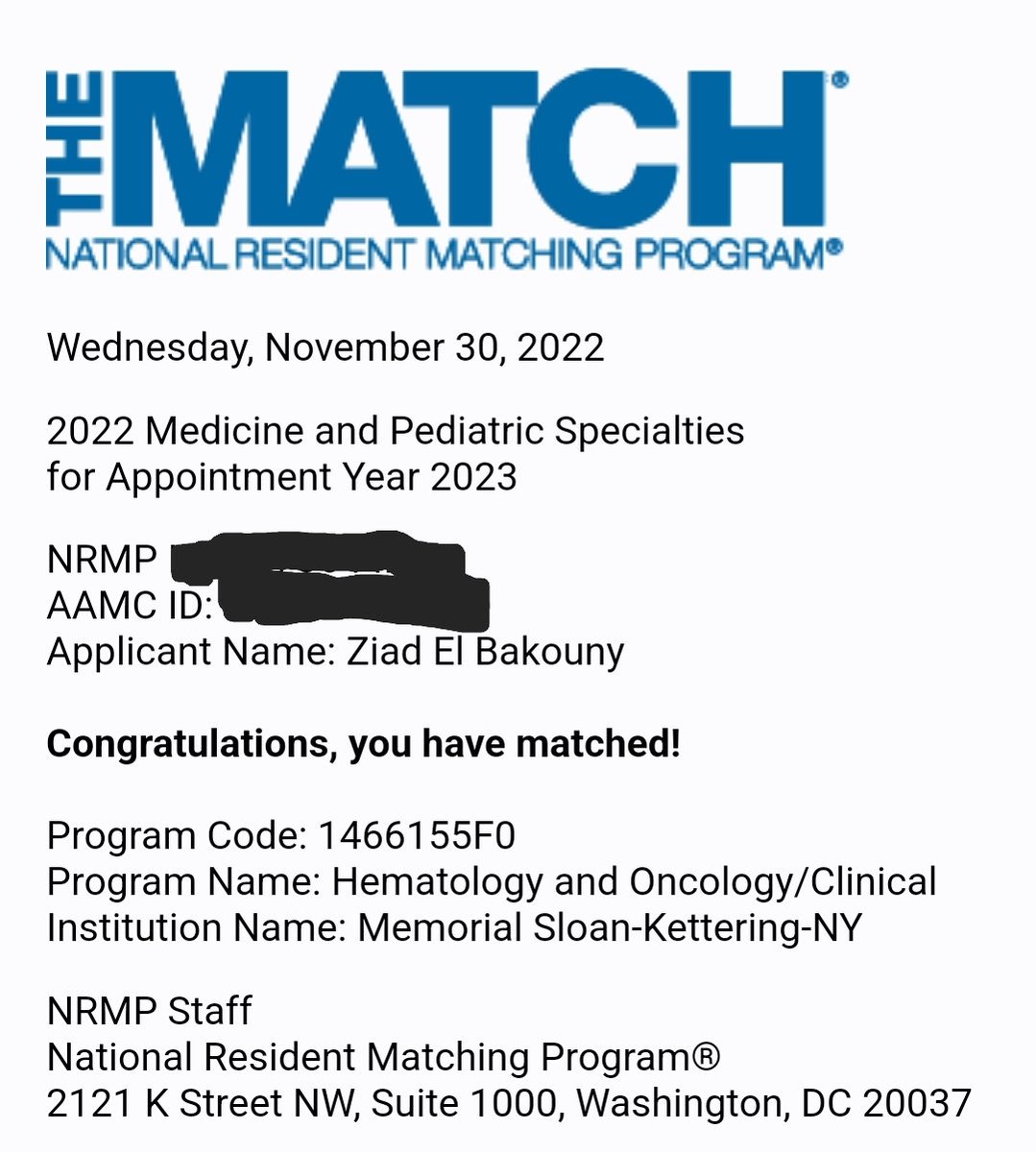 After 5 amazing years in Boston, I am excited to be going to NYC for Heme/Onc fellowship @MSKCancerCenter! 
Very thankful to mentors @DanaFarber @DrChoueiri @VanAllenLab @srviswanathan & @BrighamMedRes for all the support!
No more long distance w/ @ItsMeRomy!
#Match2022