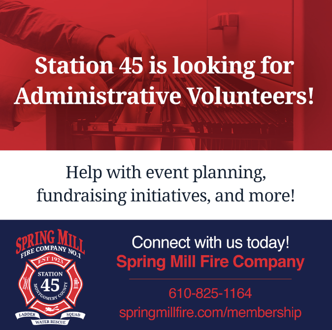 SpringMillFire's tweet photo. Spring Mill is looking for Administrative Volunteers to join our company. This role helps with fundraisers, assists with events, and assists in the success of other respective organizations. 

Learn more and apply today: https://t.co/rB3yrJJmOV https://t.co/IOFs8y9laj