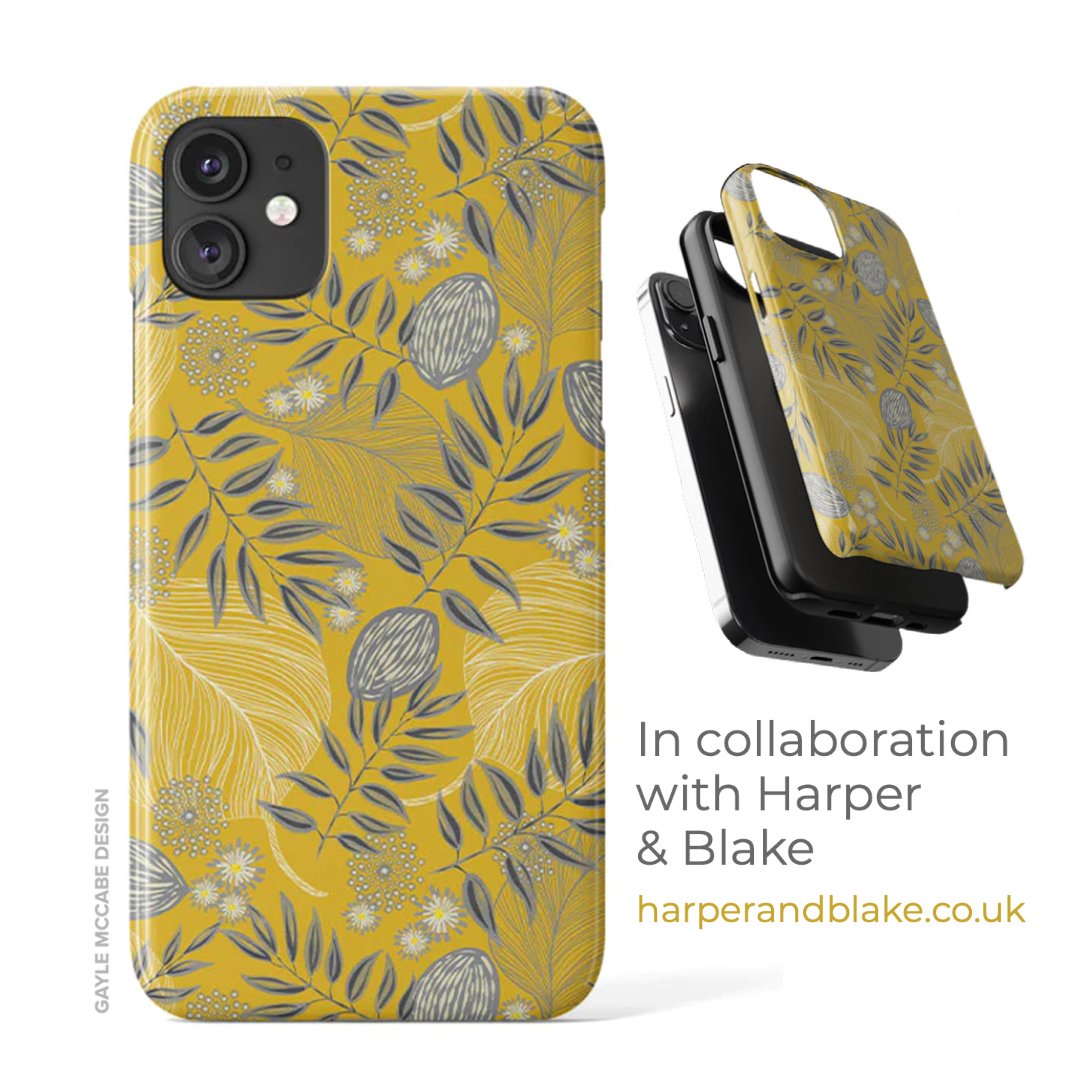 GMcCabeDesign's tweet photo. Sooooo happy and excited to share my collaboration with #harperandblake 

You can purchase my design here...
https://t.co/klIhxVVW55…

#harperandblake #phonecase #iphonecase #gaylemccabedesign #woodland #mustardandgrey #leaves #leafpattern
Image https://t.co/3b4De1utbv
