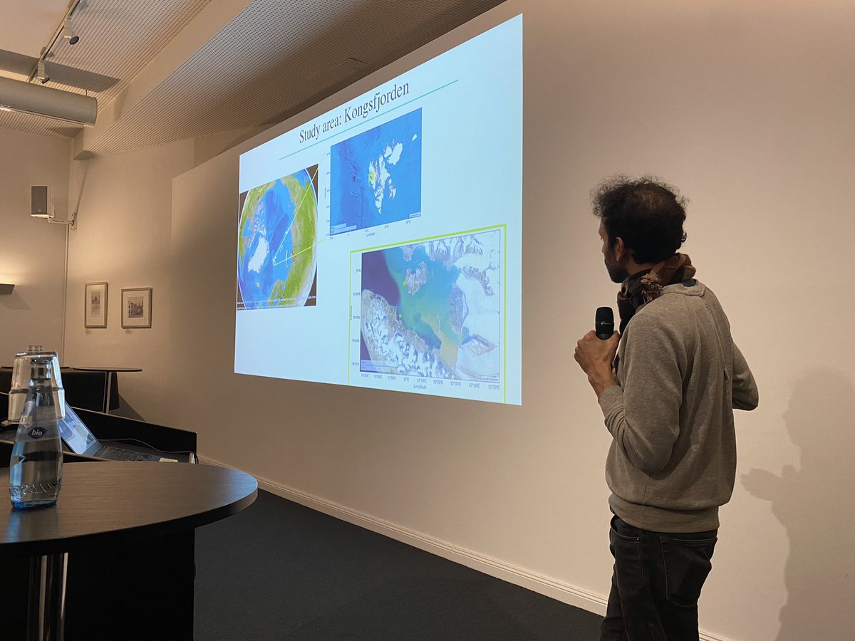 AnLebrun's tweet photo. As part of the FACE-IT meeting, my colleague Cale Miller and I were pleased to present the results from our mesocosm experiment that took place in NYA in 2021 (https://t.co/R4aO9yk7ST). @FACEITArctic @ChocTeamLov @LovLabo #EUPolarCluster #Arctic #ArcticResearch https://t.co/wyNn4JLTNO