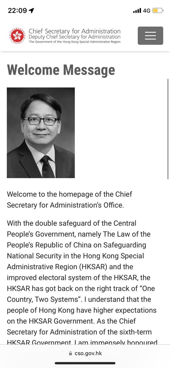 krislc's tweet photo. Earlier: When Hong Kong govt websites were turned greyscale to mourn Jiang Zemin, someone forgot some items on these pages shouldn’t be changed https://t.co/BOnvv0xORo