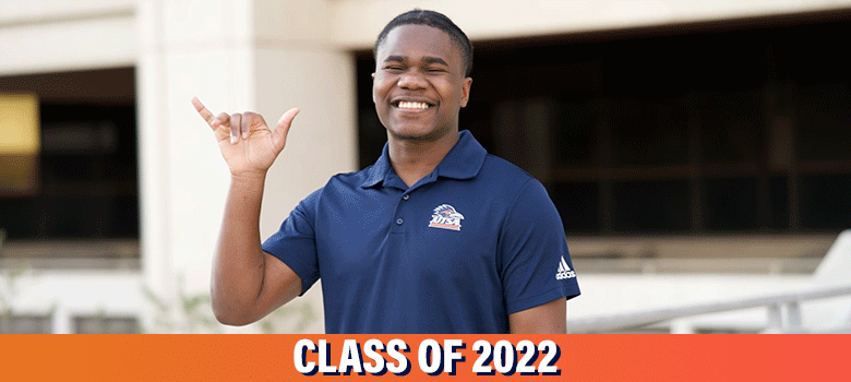 UTSA's tweet photo. Graduate student Jessh Mondesir found his "home away from home" at UTSA when he arrived as an undergraduate. Now graduating with his Masters in Health and Kinesiology, he hopes to continue researching and innovating.

Learn more: https://t.co/s5qFaUUS4u

#UTSA #UTSAGrad22 https://t.co/jBjY7qAgcd