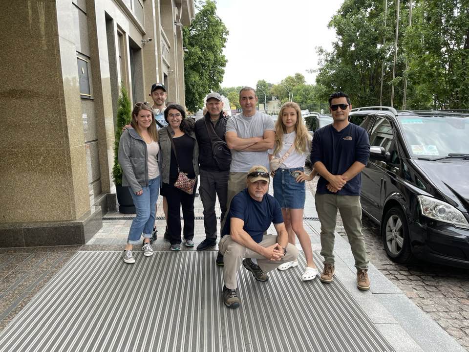 nbctechmanager's tweet photo. The crew in Kyiv. #nbcnews #cocozza #ukraine https://t.co/9Oci9uxbqL
