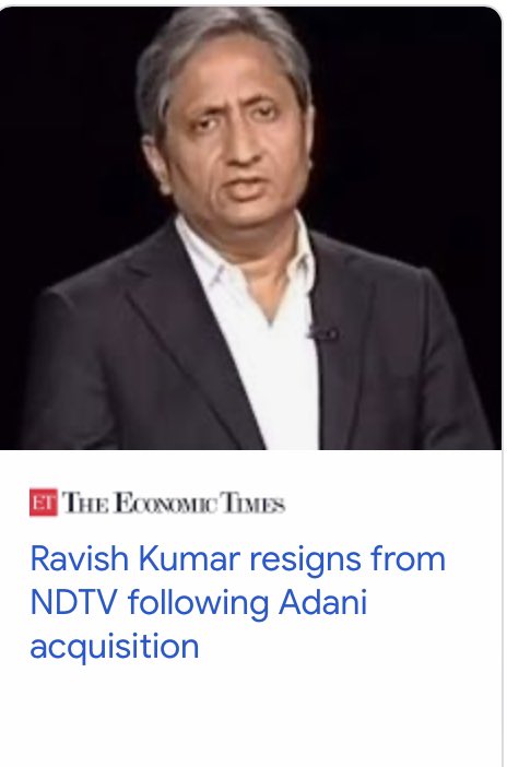 Sumitkumar_MAG's tweet photo. An era of journalism ended today.
No one left to raise the voice of youth specially of hindi speaking people. 
A huge loss for journalism and for the country too. #NDTVtakeover https://t.co/I9tXFeCN4Q