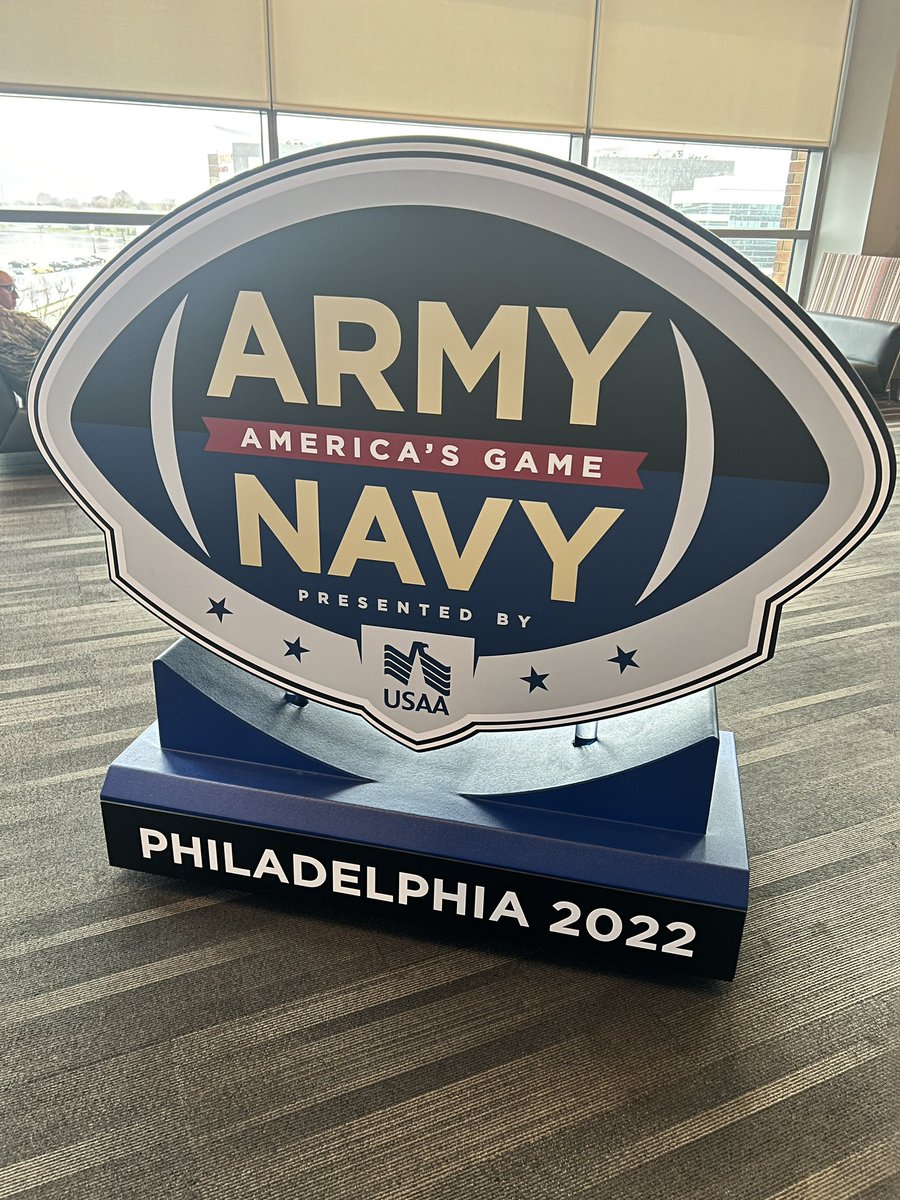 America’s teams, for America’s game, right here in Philadelphia!!! @ArmyNavyGame 🇺🇸🏈

@ArmyWP_Football @NavyFB @discoverPHL #ArmyNavyGame 