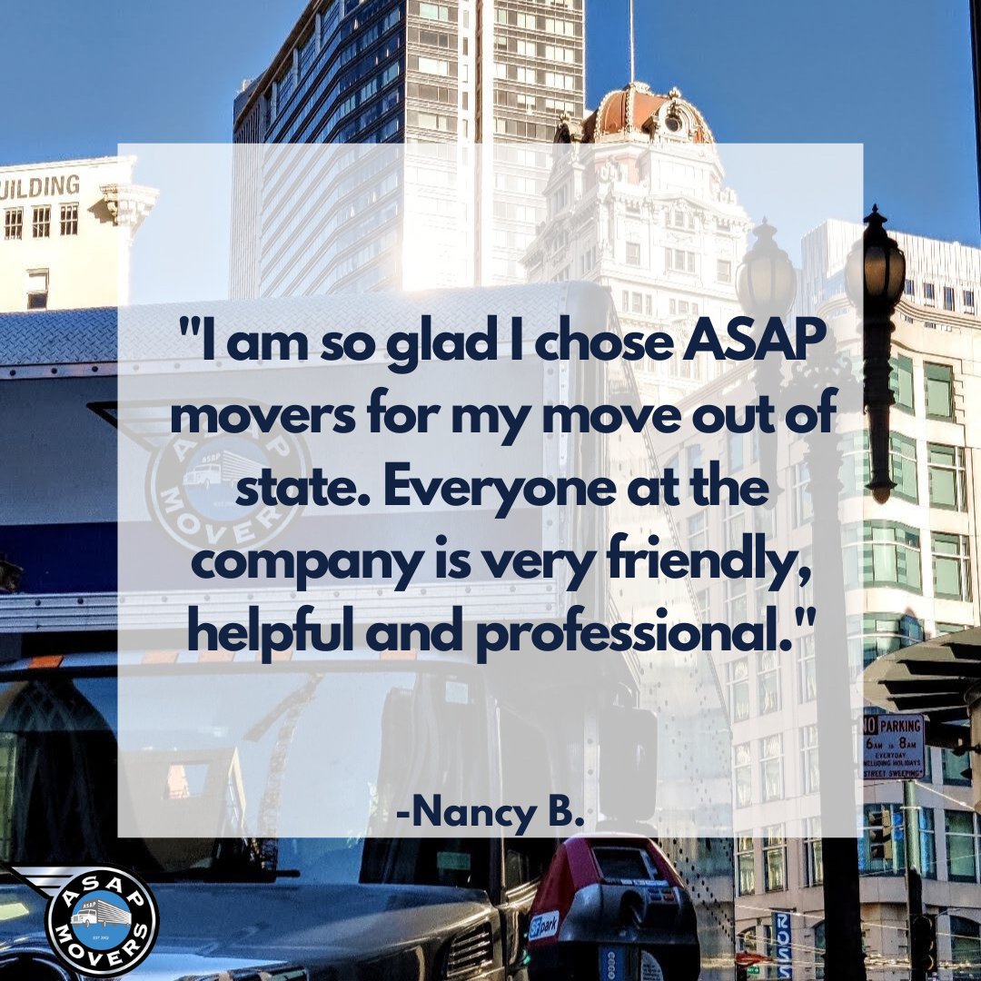 asapmoversslo's tweet photo. Thank you for the wonderful review Nancy! 

#asapmovers #outofstatemove #movingcompany https://t.co/ia5upqlwHj