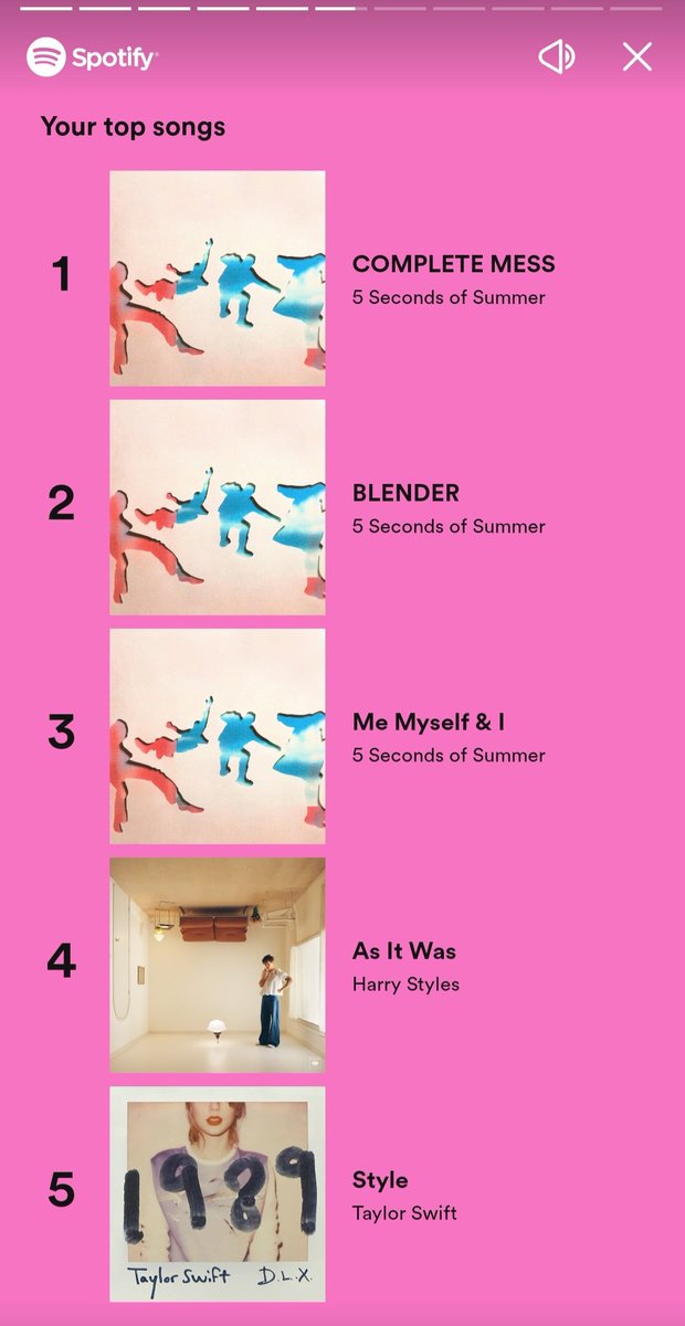 wildflowervalen's tweet photo. 5sos first 3rd consecutive year!!! Yes baby  #SpotifyWrapped @5SOS https://t.co/JVEjsQ6bdR