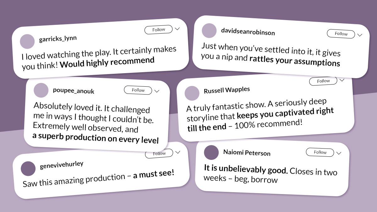 Audiences are LOVING The Doctor. With just under two weeks left, make sure you book now to see ‘the play of the decade’ (The Times). Limited availability - book here: atgtickets.com/shows/the-doct…