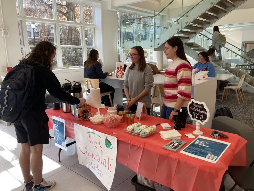 Come get your hot cocoa or cider and support the Center for Violence Prevention!