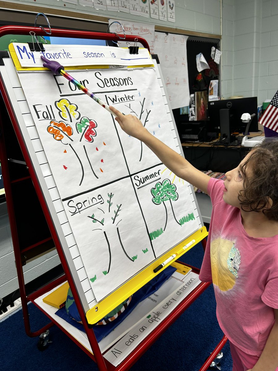 MissHarman_ENL's tweet photo. Learning about the 4 seasons and talking about our favorite one! @PhillipsAveElem #phwaves #RiverheadRising #ENL https://t.co/Deq8YeyA6H