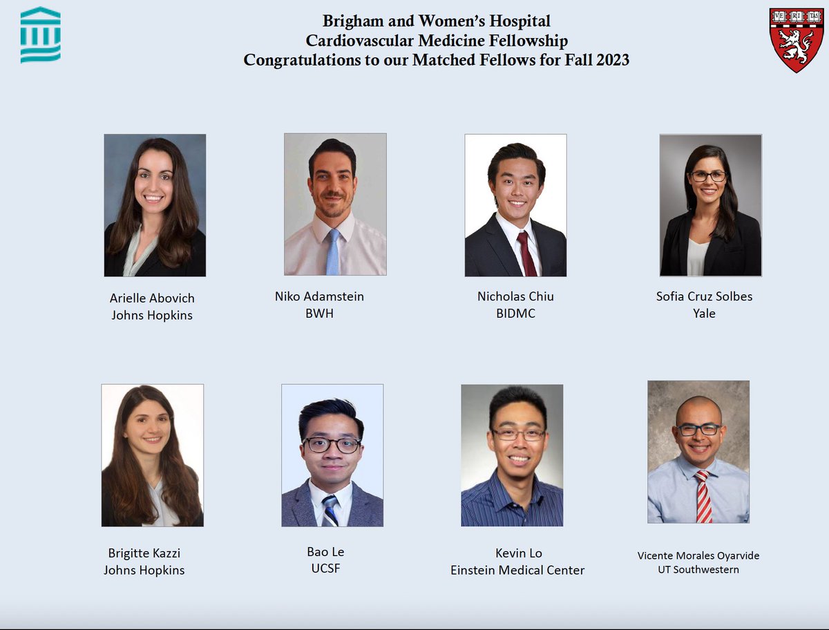 Welcome future colleagues! We are so excited to see what you accomplish. #Match2023 #CardioTwitter