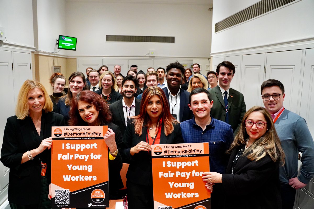 Enjoyed chairing @GMBYoungLondon's latest #DemandFairPay event.

Thank you to our brilliant panel, @FeryalClark,  @MarshadeCordova, @LivingWageUK, @GMBLondonRegion & @LabourMarina.

Great to be joined by @anne_clarke, @GMBSouthern & so many trade unionists across our movement✊🏽