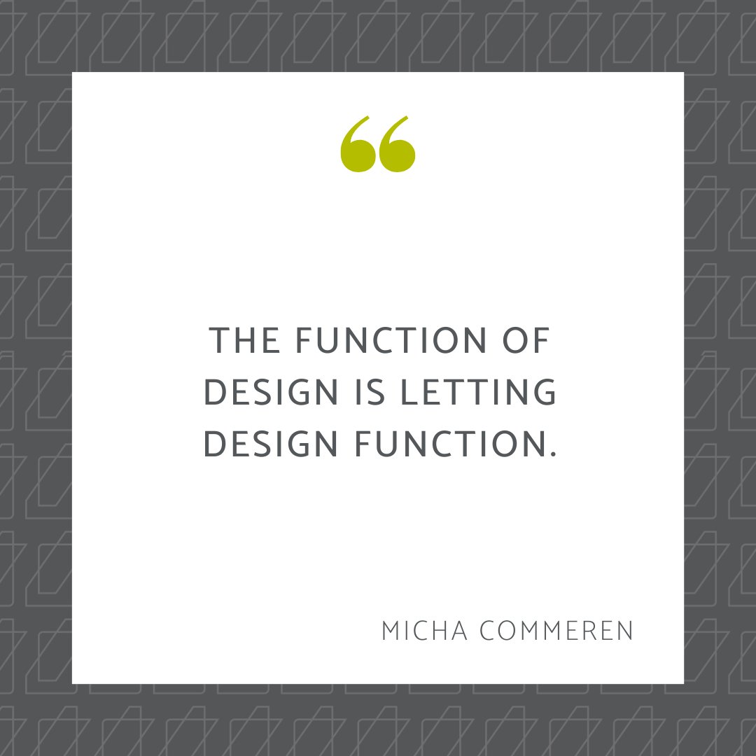 "The function of design is letting design function." - Micha Commeren

#ispaceenvironments #quoteoftheday #design #officedesign #workplacedesign #productivity #function