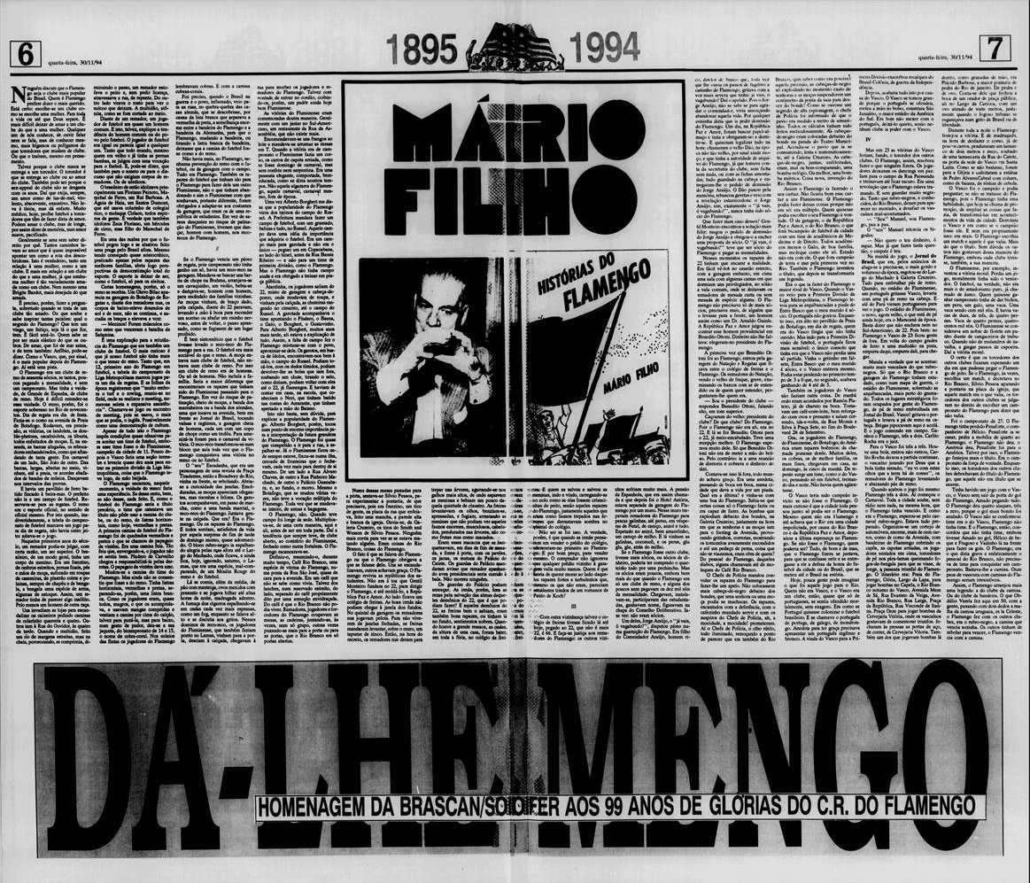 flahistoria's tweet photo. 30/11/1994 #flahistoria
[📰 @jornaldsports - Caderno Especial]

MÁRIO FILHO

#Fla127 https://t.co/8O3JZFIKv6