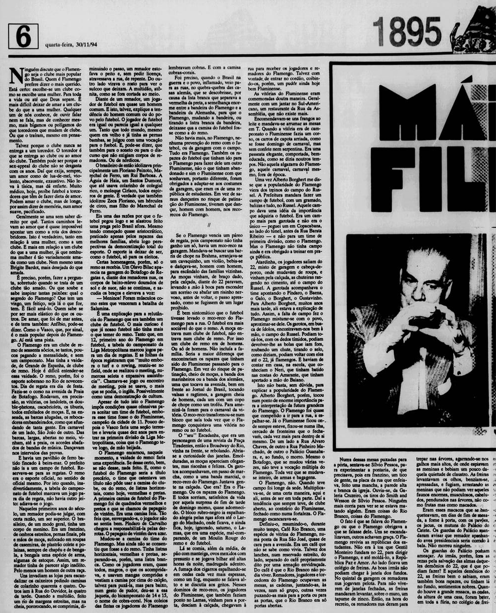flahistoria's tweet photo. 30/11/1994 #flahistoria
[📰 @jornaldsports - Caderno Especial]

MÁRIO FILHO

#Fla127 https://t.co/8O3JZFIKv6