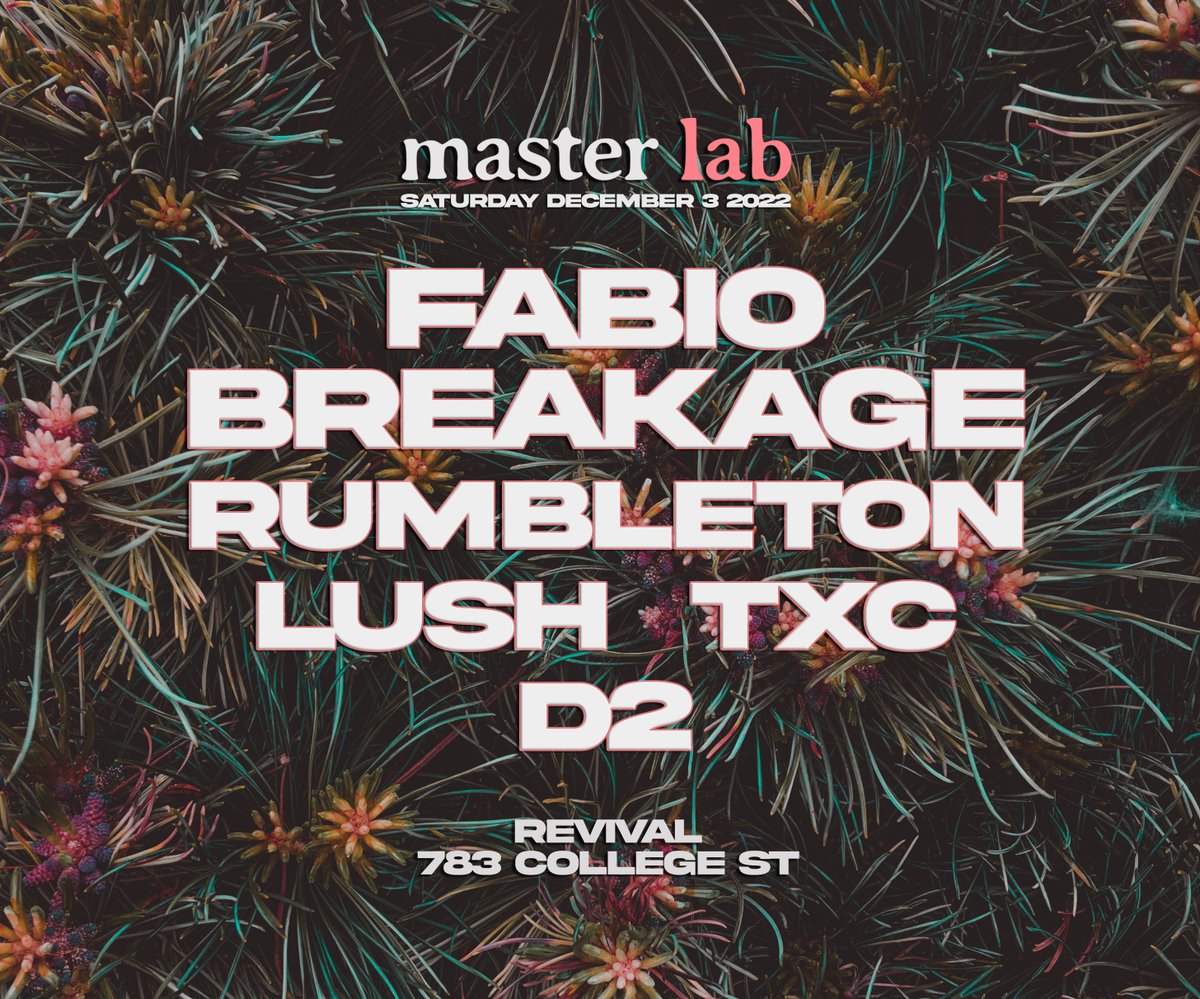 torontojungle's tweet photo. THIS SATURDAY! Tickets: https://t.co/oyjTXc2QPI https://t.co/Xhyfgl773P