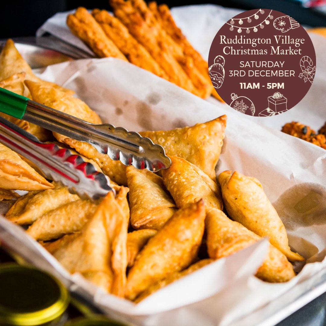 There's a small sleigh's worth of lovely foods to take home from this Saturday's Christmas market, including award-winning handmade vegan pies from <a href="/VorkPie/">Vork Pie</a>, and delicious samosas &amp; bhajis from Ghar Ka Khana.Ruddington Village Christmas Market, THIS SAT 3rd December, 11am to 5pm