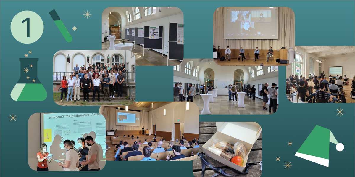 emergen_CITY's tweet photo. Das 1⃣. Türchen im #eCAdvent ist gleich prall gefüllt mit schönen Erinnerungen an die #eCWeek22: Postersessions, ein Workshop mit der @schaderstiftung, Urban Resilience Vorträge, der Collaboration Award und Kennenlernen im Team! Den Bericht gibt's hier: https://t.co/4l2mByMYj4 https://t.co/llN2jvQ4Yp