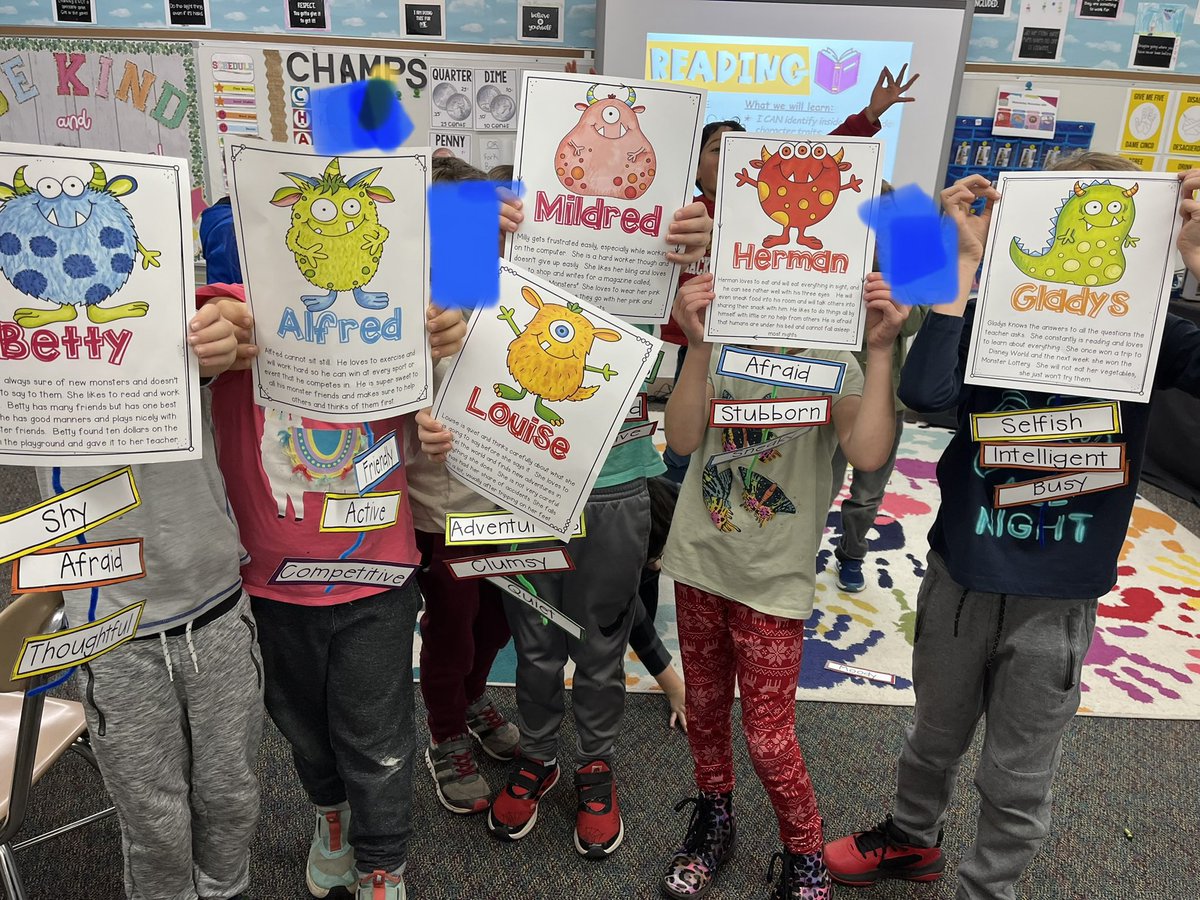 Character traits… monster style! 2P had a blast finding traits that matched their new friends! <a href="/LangesMatt/">Elmwood Eagles</a>