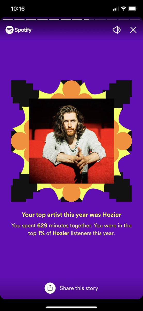 ebethtwits's tweet photo. slips and falls and gets hozier as my top artist on spotify wrapped for the 4th year in a row https://t.co/nn387we8wp