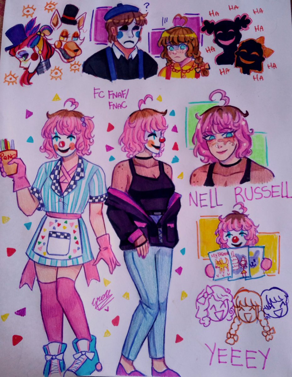 GraceValac's tweet image. the masked waitress 🎭🎭
#FNAF #OC #FC #TraditionalArt #fnac