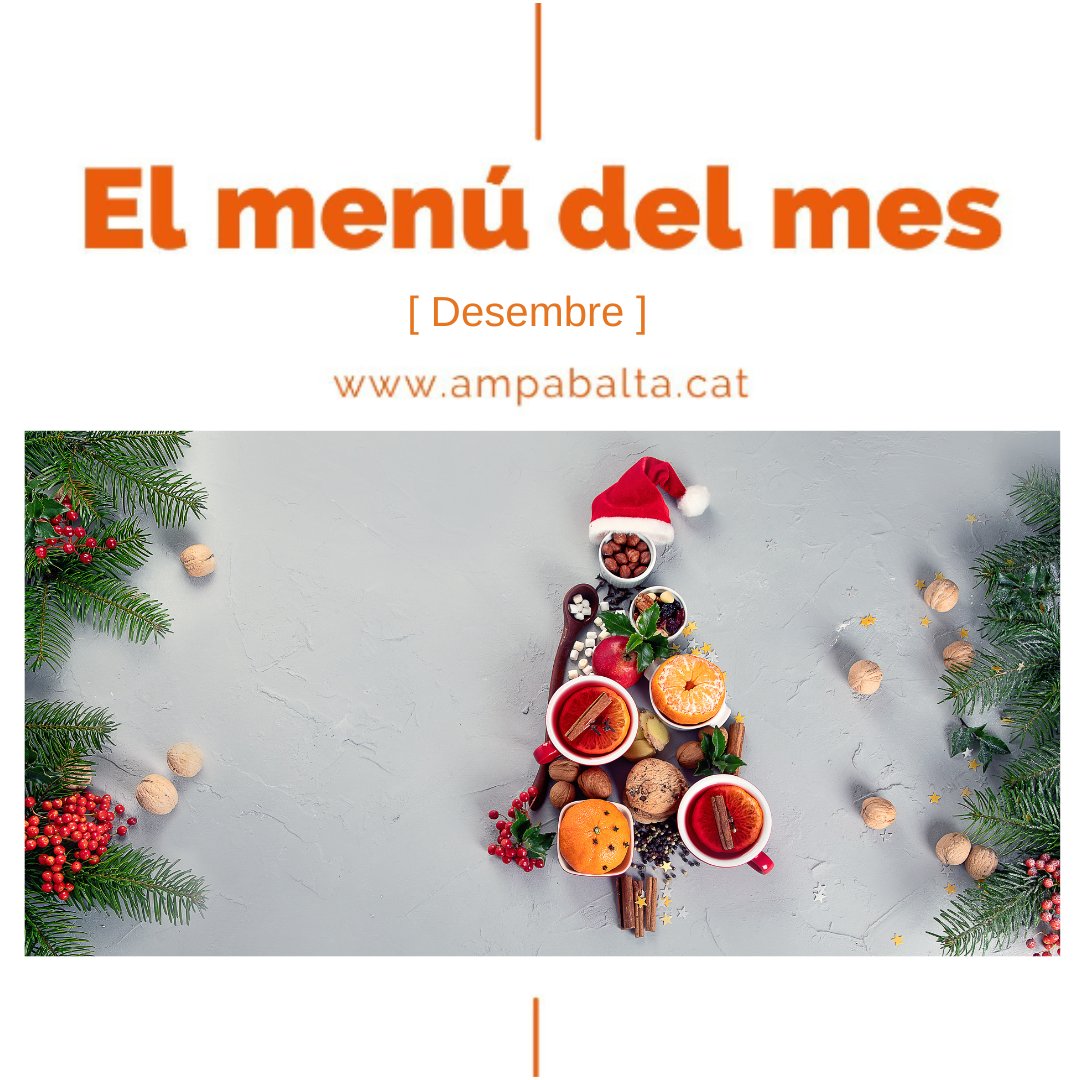 Families, ja teniu disponible el menú🍴🥣 per el mes de desembre. 

Recordeu que el podeu descarregar-ho a l'apartat de menjador del nostre web!🍽️

Més info: ampabalta.cat 🌐
telf. o whatsapp: 📞 605203062
e-mail: 📧 ampa@ampabalta.cat

#elbaltà #sombaltà #menudelmes