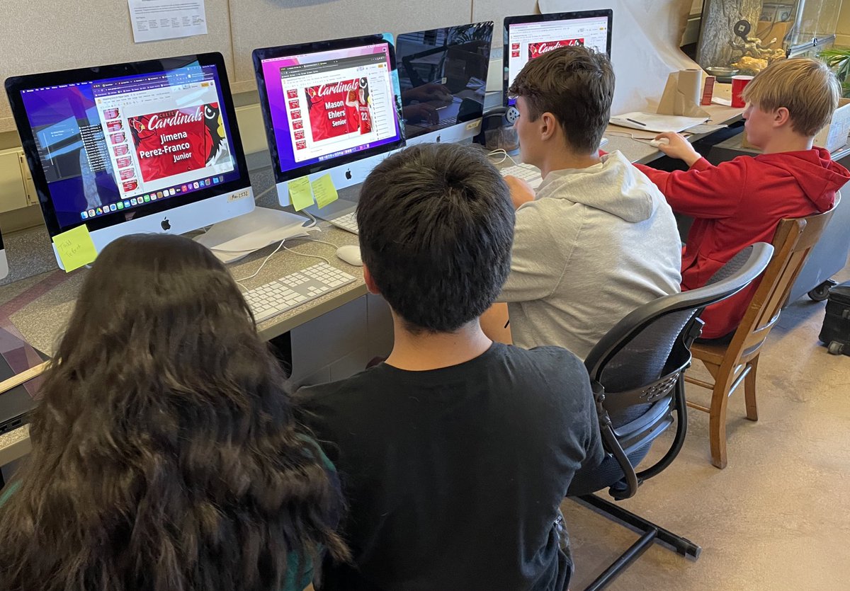 Striv Crew using their digital arts skills to get the winter sport player cards ready for the ScoreVision video boards. Thanks to Dawn White Photography for the amazing photos! #GoCards <a href="/CreteBoosters/">Crete Booster Club</a> <a href="/CreteHs/">CreteHS</a> <a href="/Striv_Education/">Striv Education</a> <a href="/strivsports/">Striv Sports</a> <a href="/GetScoreVision/">ScoreVision</a>