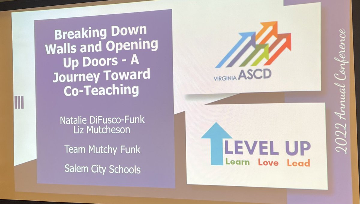 We had a blast sharing our co-teaching journey at #VASCD2022 this morning. Now we can sit back and enjoy the rest of this amazing conference! <a href="/westsalem1/">West Salem Elementary School</a>