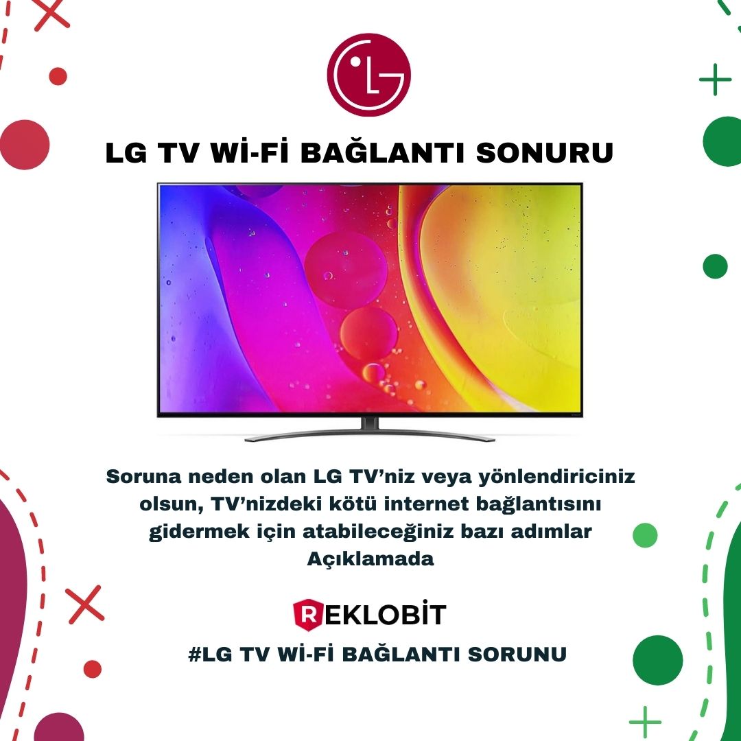 reklobit's tweet photo. LG TV WİFİ Bağlanmıyor Sorunu Nasıl Onarılır?

Soruna neden olan LG TV’niz veya yönlendiriciniz olsun, TV’nizdeki kötü internet bağlantısını gidermek için atabileceğiniz bazı adımlar.
Daha fazla bilgi için: https://t.co/ZcJfhvyFND 

#LGTV  #lgtvwifibağlantısorunu #lgtvinternet https://t.co/QsTOylQe9I