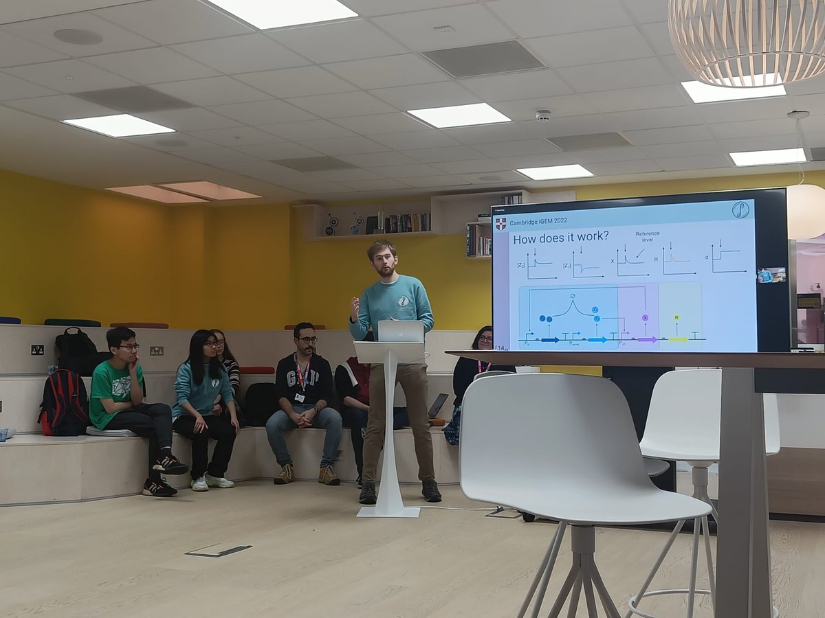 Last week, we went to <a href="/bitbio/">bit.bio</a>, one of our sponsors to give a presentation about our work at Cambridge iGEM 2022. The staff are lovely and we had a great time discussing our project. Once again, thank you <a href="/bitbio/">bit.bio</a> for sponsoring the Cambridge iGEM 2022 Team!