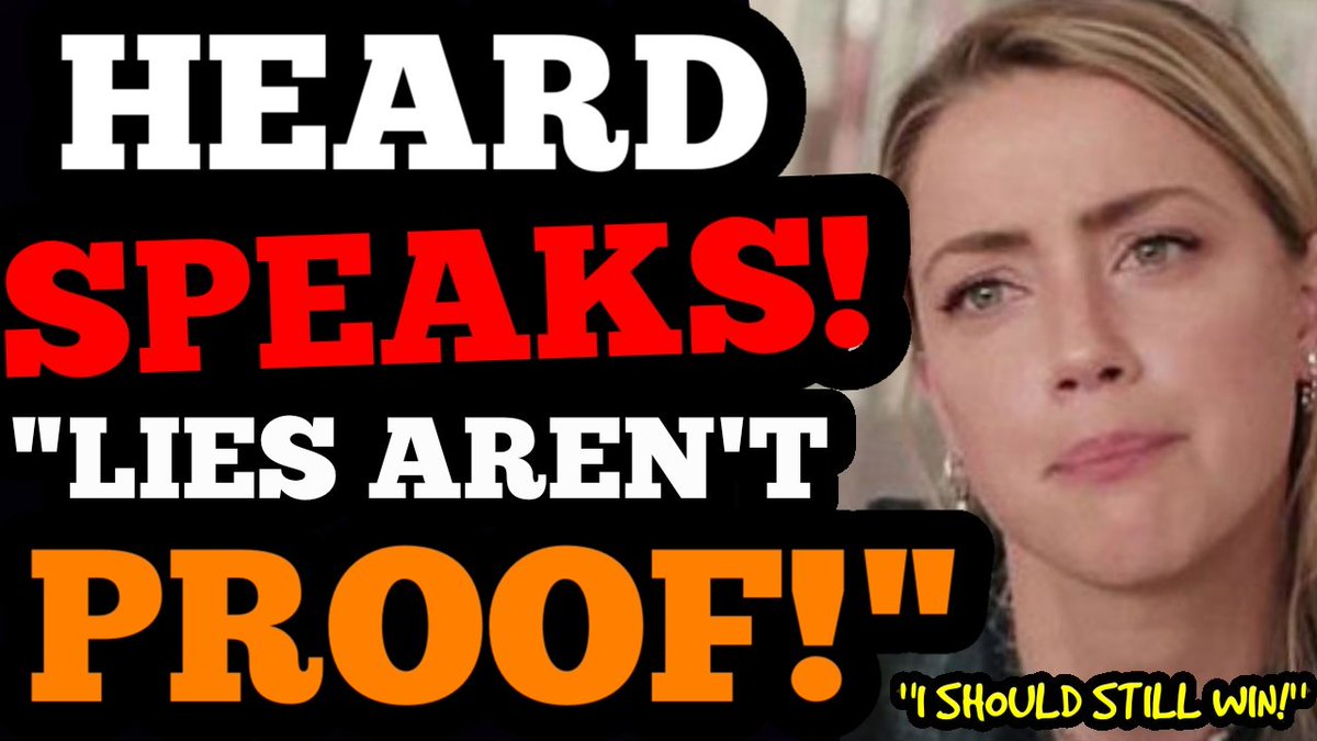 ThatUmbrella's tweet photo. Amber Heard SPEAKS! "Depp CAN'T WIN PROVING I LIED!" LOL WHAT?! 

Yeah that'll win an appeal! 😆 🤣 😂 

Link: https://t.co/WKRM1t7lEm https://t.co/aqYkvsfOvJ
