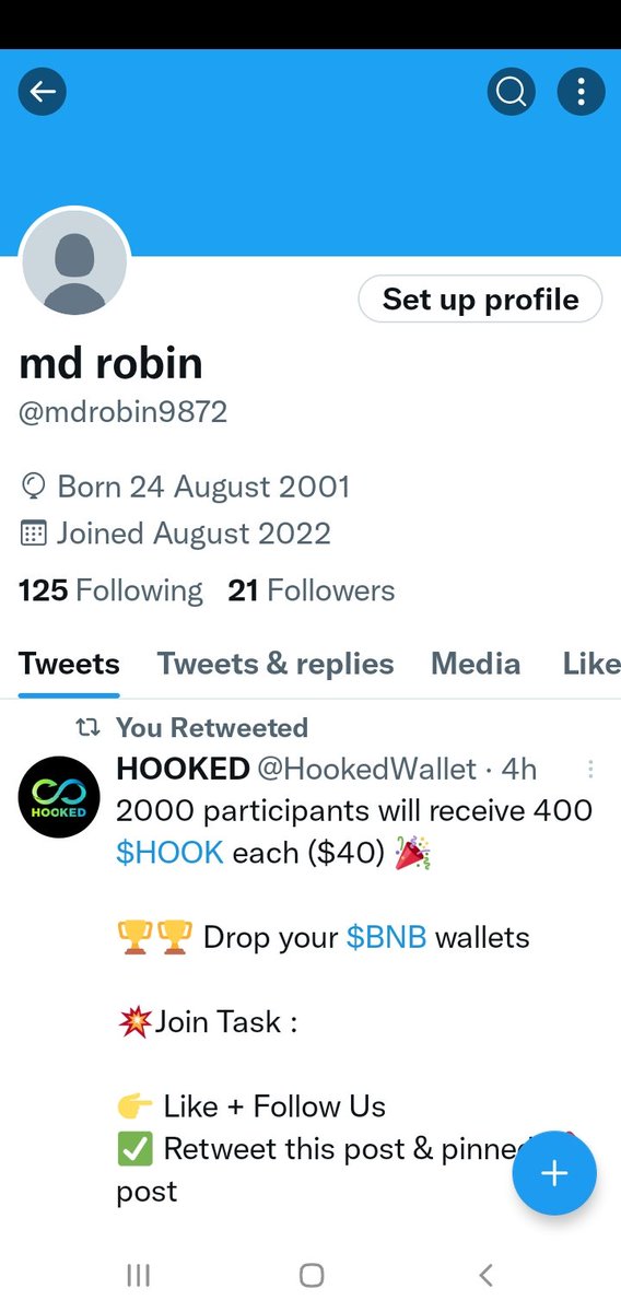 mdrobin9872's tweet photo. @HookedWallet 0x181eec6cc223eb84afc09f5945547448d55ee0b4 https://t.co/7SRRBWwLgi
