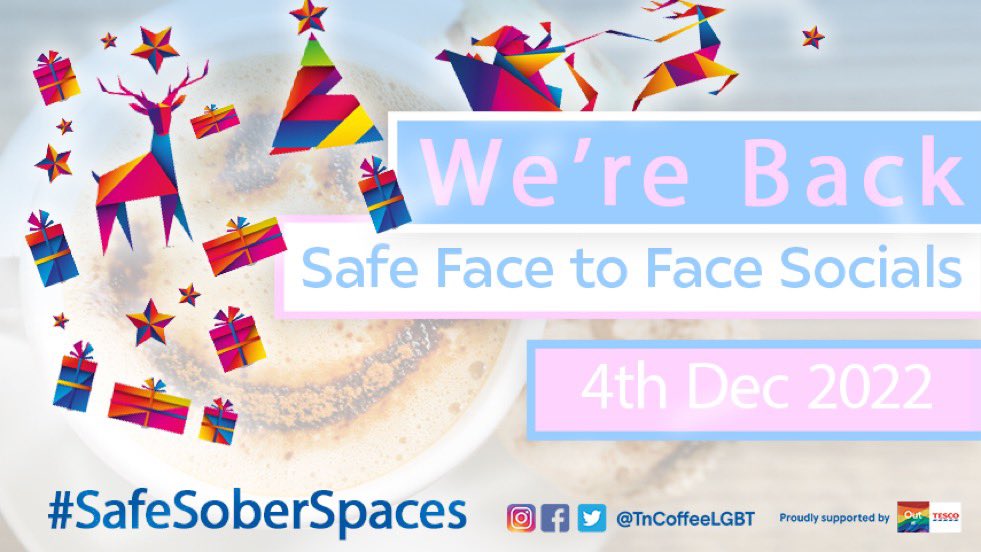 Don’t miss tonight’s #TACv with Sammie from 19:00GMT where you can find out all about our upcoming Winter Warmer event this weekend 😍🤩😍

TACv - TnCoffeeLGBT.com/events

Winter Warmer - bit.ly/TnCoffee

#virtualsocials #inpersonevents