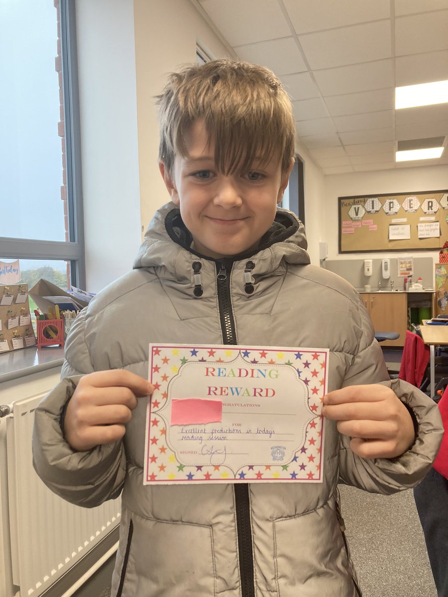 HuntingtonCPS's tweet photo. Y6 are enjoying their Pathways to Read book ‘A Place Called Perfect’. These two pupils made excellent predictions today📖⭐️ #HCPSread @TheLCUK https://t.co/A3Y4FI9X3h