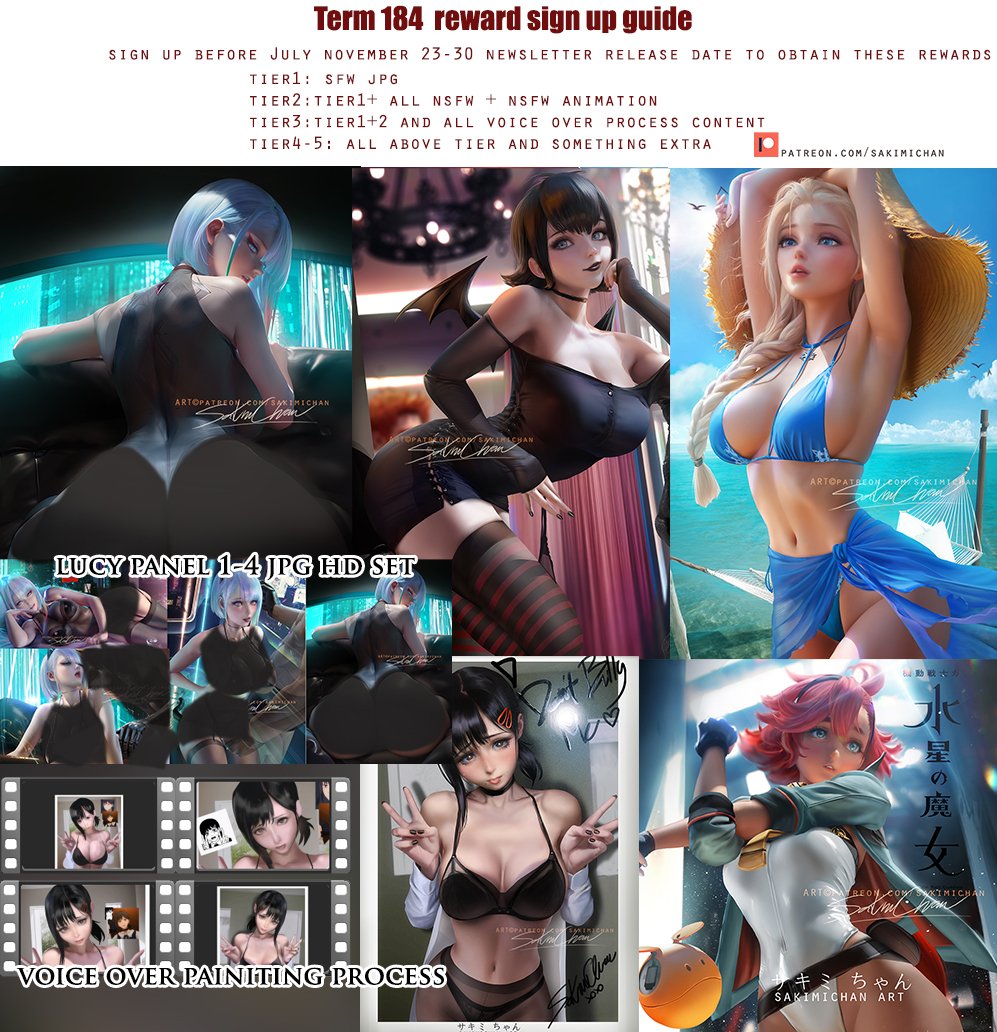 TW Pornstars - Sakimichan@. Twitter. sign up ends tonight ! :HD jpg, nsfw  tutorials, - >w<. 6:17 PM - 30 Nov 2022